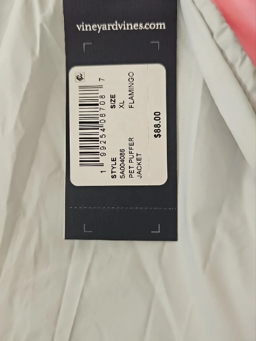 NWT Pet Puffer Jacket